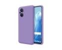 Funda Silicona Líquida Ultra Suave para Oppo Reno 8 Lite 5G color Morada