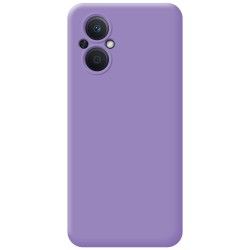 Funda Silicona Líquida Ultra Suave para Oppo Reno 8 Lite 5G color Morada 2