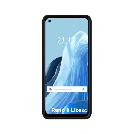 Funda Silicona Líquida Ultra Suave para Oppo Reno 8 Lite 5G color Negra