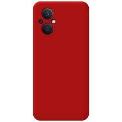 Funda Silicona Líquida Ultra Suave para Oppo Reno 8 Lite 5G color Roja 2