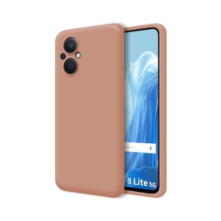 Funda Silicona Líquida Ultra Suave para Oppo Reno 8 Lite 5G color Rosa