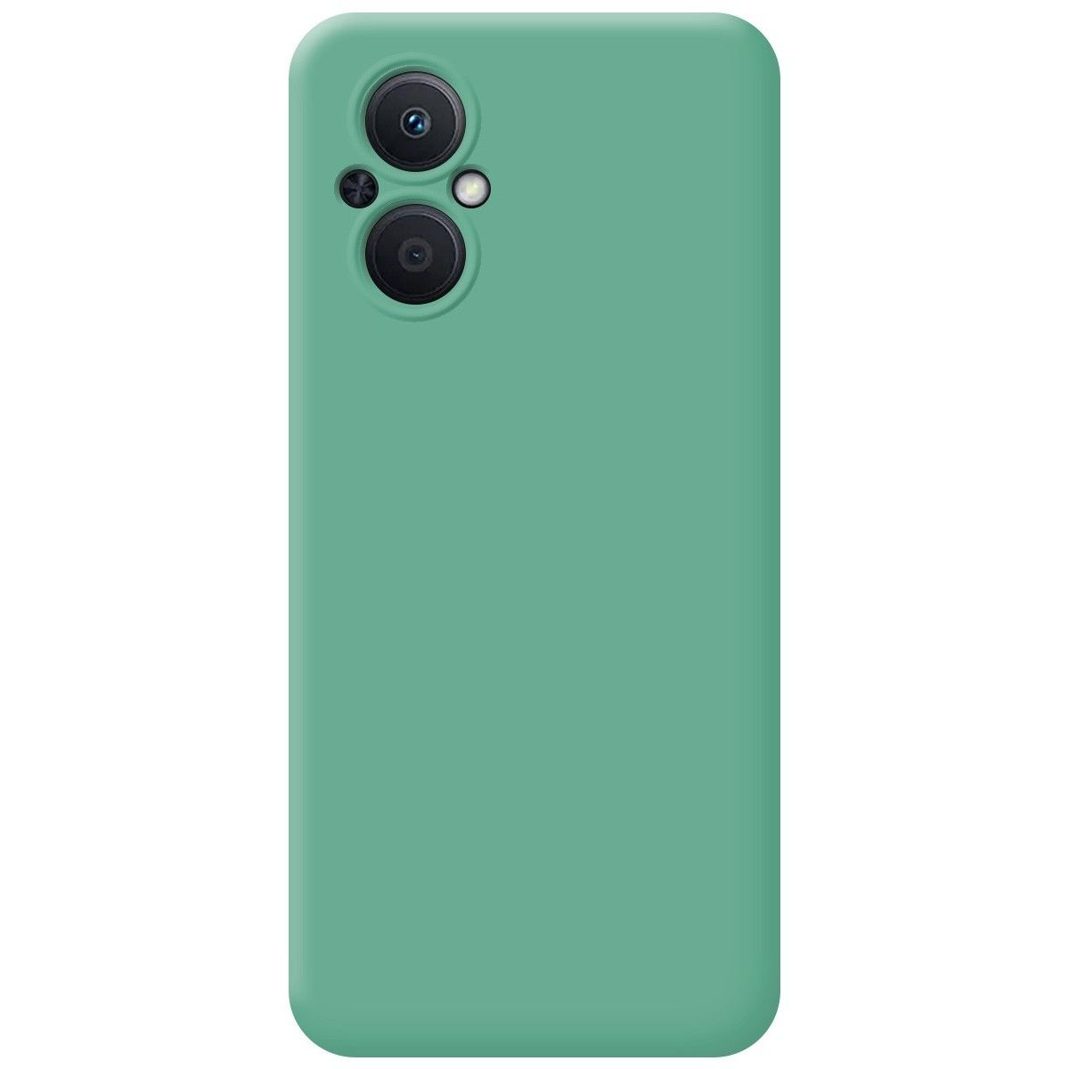 Funda Silicona Líquida Ultra Suave para Oppo Reno 8 Lite 5G color Verde