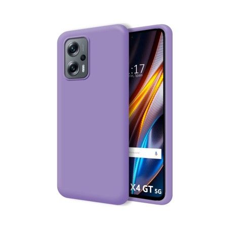 Funda Silicona Líquida Ultra Suave para Xiaomi Poco X4 GT 5G color Morada