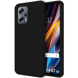 Funda Silicona Líquida Ultra Suave para Xiaomi Poco X4 GT 5G color Negra