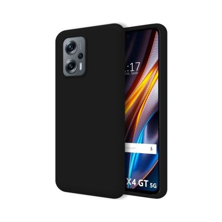 Funda Silicona Líquida Ultra Suave para Xiaomi Poco X4 GT 5G color Negra