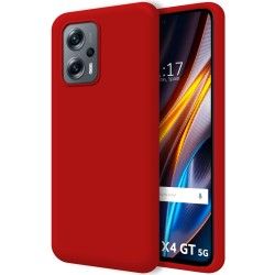 Funda Silicona Líquida Ultra Suave para Xiaomi Poco X4 GT 5G color Roja