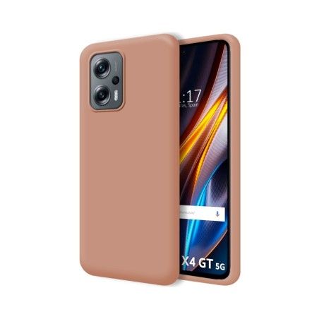 Funda Silicona Líquida Ultra Suave para Xiaomi Poco X4 GT 5G color Rosa