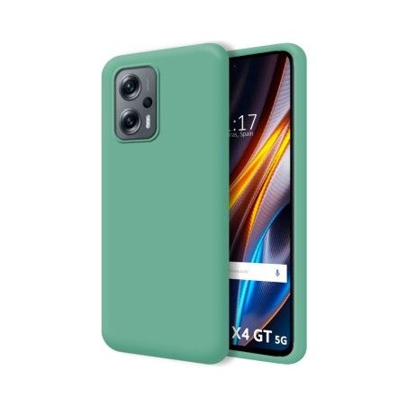 Funda Silicona Líquida Ultra Suave para Xiaomi Poco X4 GT 5G color Verde