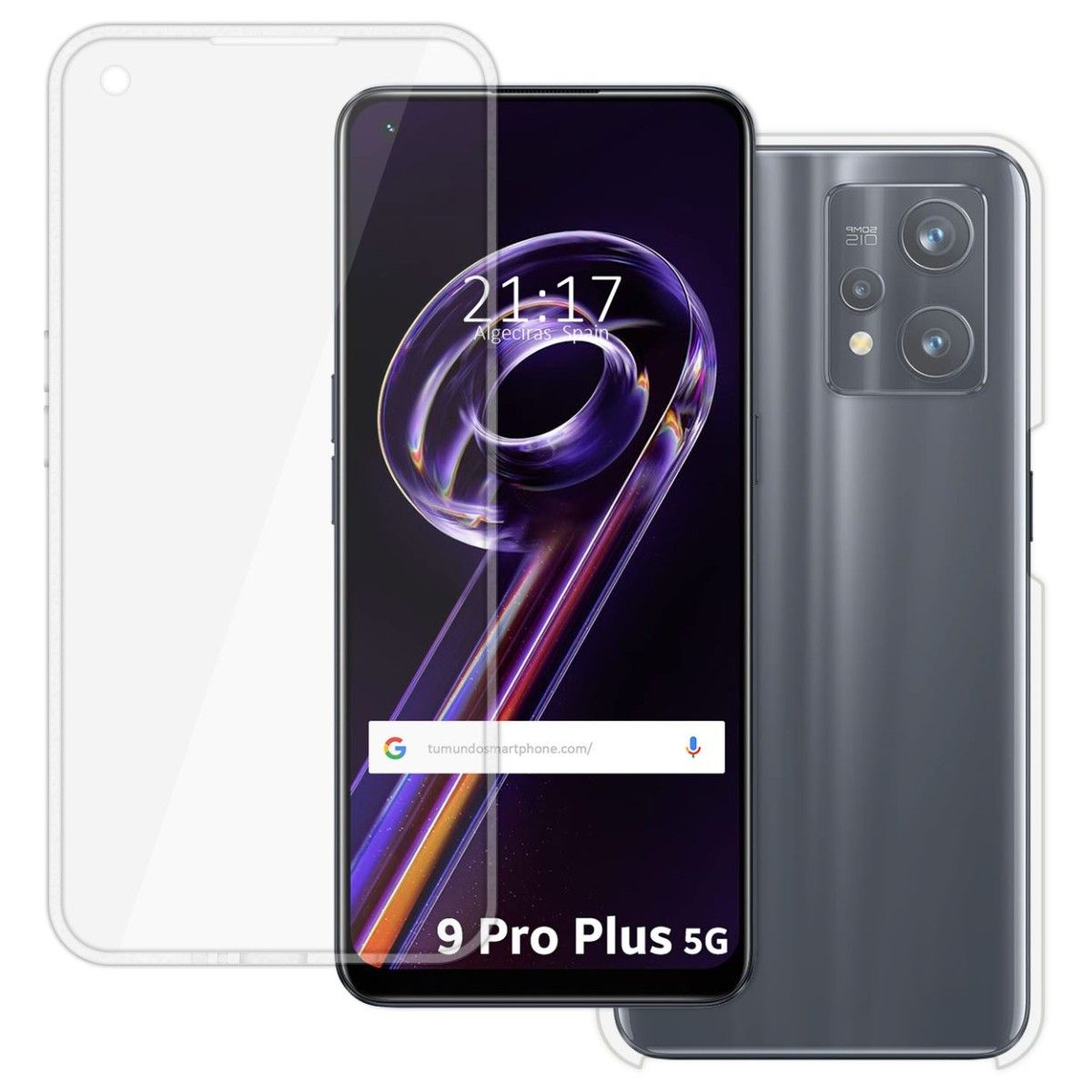 Funda Doble Transparente Pc + TPU Full Body 360 para Realme 9 Pro Plus 5G