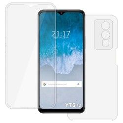 Funda Doble Transparente Pc + TPU Full Body 360 para Vivo Y76 5G 2