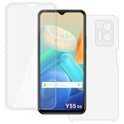 Funda Doble Transparente Pc + TPU Full Body 360 para Vivo Y55 5G 2