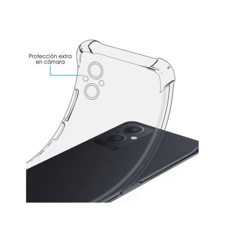 Funda Silicona Antigolpes Transparente para Oppo Reno 8 Lite 5G