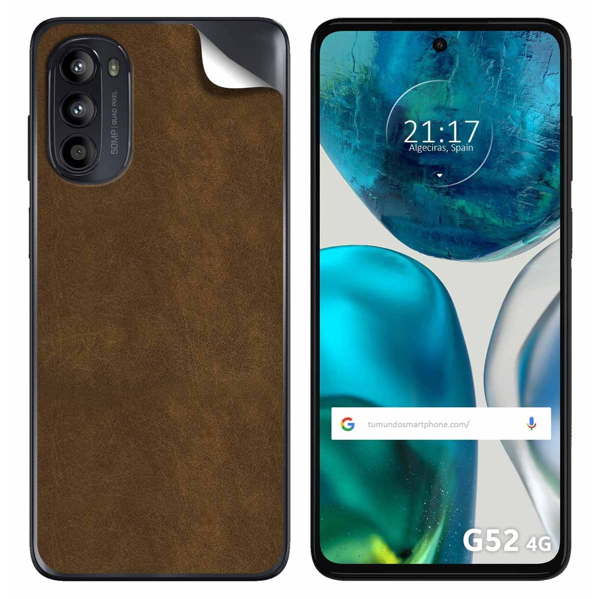 Pegatina Vinilo Autoadhesiva Textura Piel para Motorola Moto G52 4G