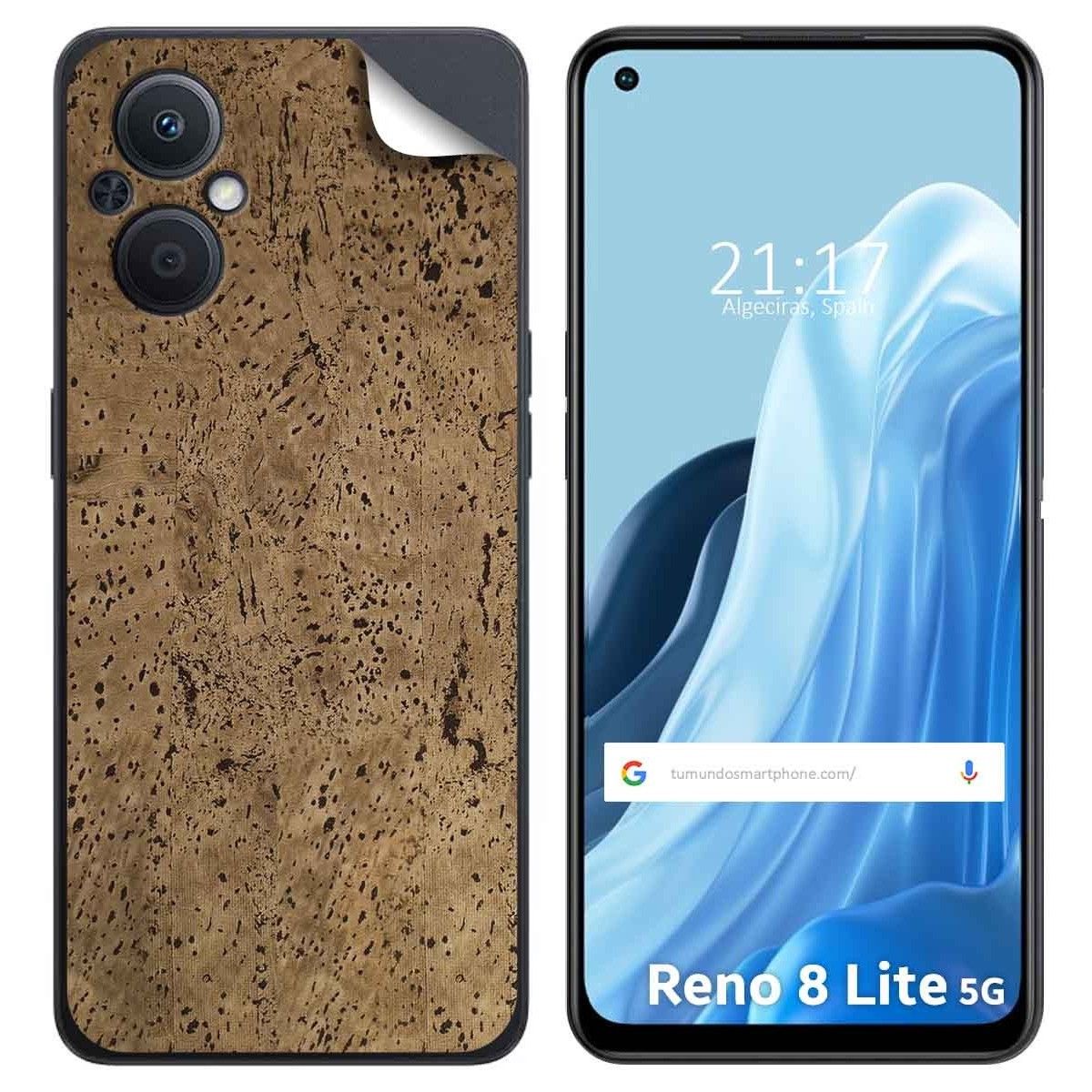 Pegatina Vinilo Autoadhesiva Textura Corcho para Oppo Reno 8 Lite 5G