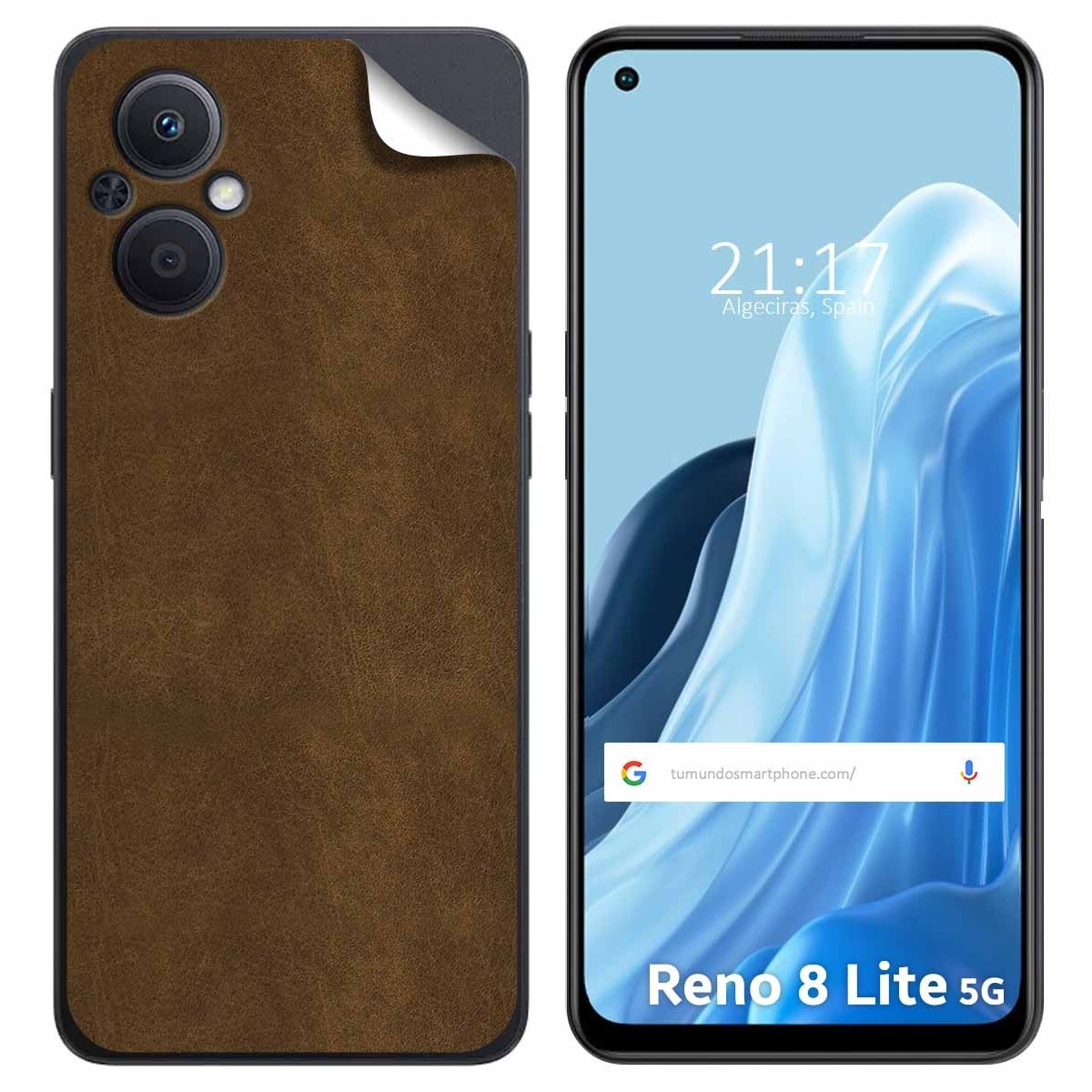 Pegatina Vinilo Autoadhesiva Textura Piel para Oppo Reno 8 Lite 5G