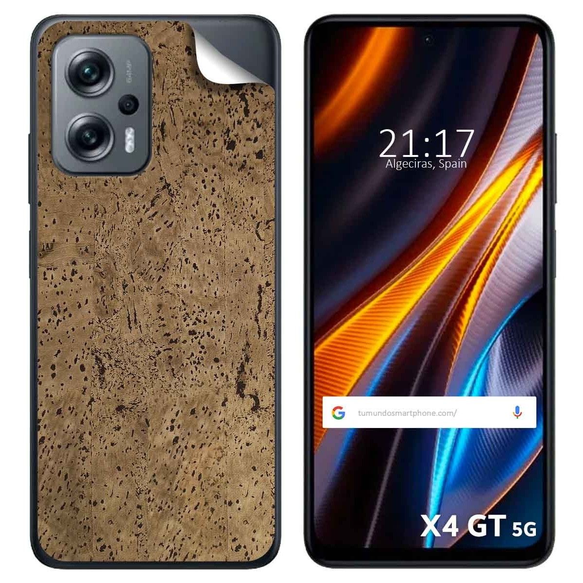 Pegatina Vinilo Autoadhesiva Textura Corcho para Xiaomi Poco X4 GT 5G