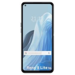 Protector Cristal Templado Completo 5D Full Glue Negro para Oppo Reno 8 Lite 5G Vidrio 2