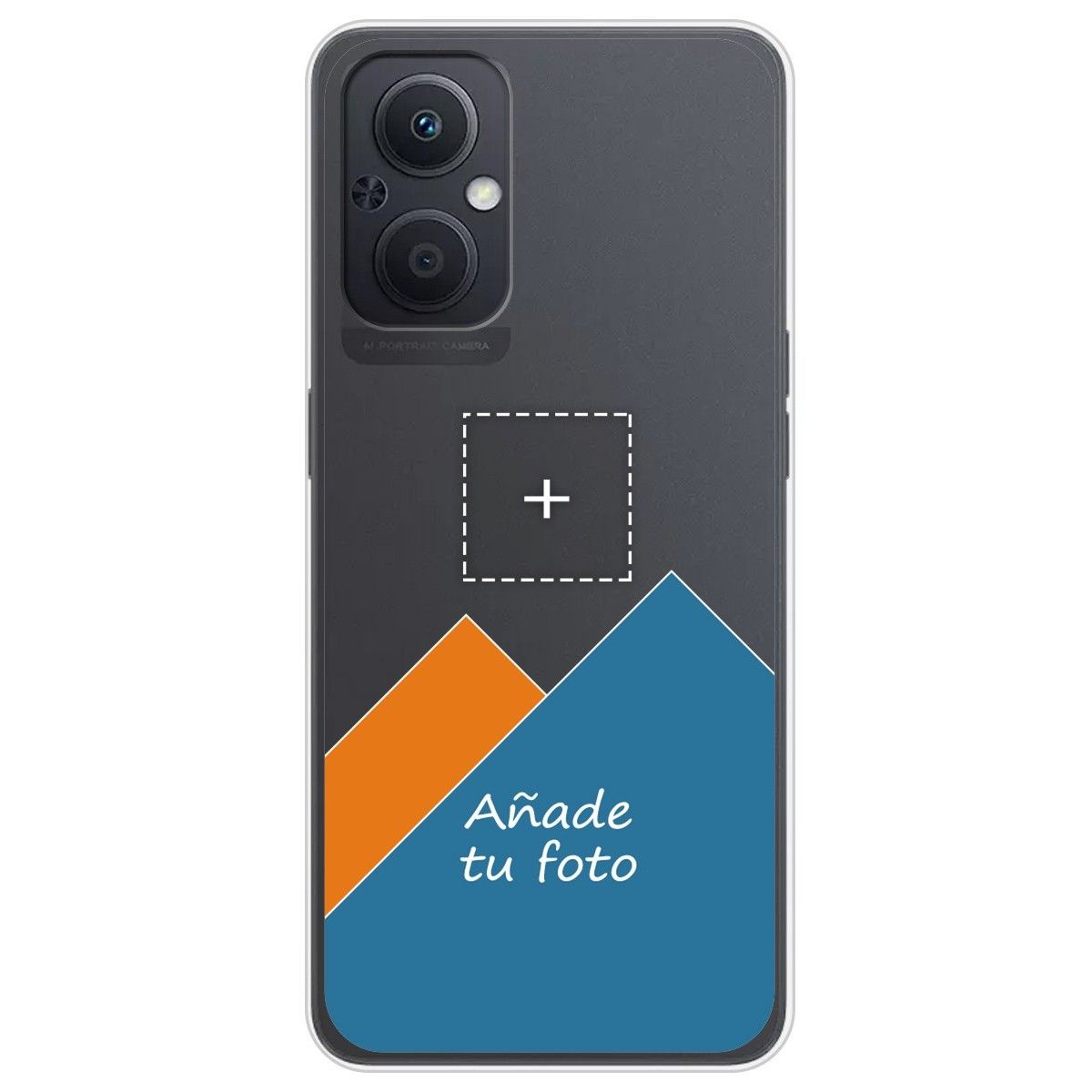 Personaliza tu Funda Silicona Gel Tpu Transparente con tu Fotografia para Oppo Reno 8 Lite 5G Dibujo Personalizada