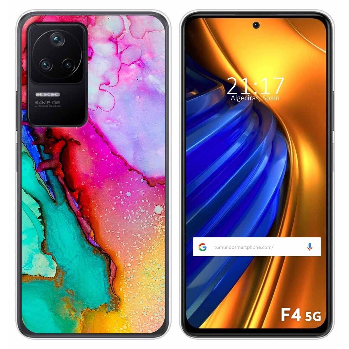 Funda Silicona para Xiaomi Poco F4 5G diseño Mármol 15 Dibujos