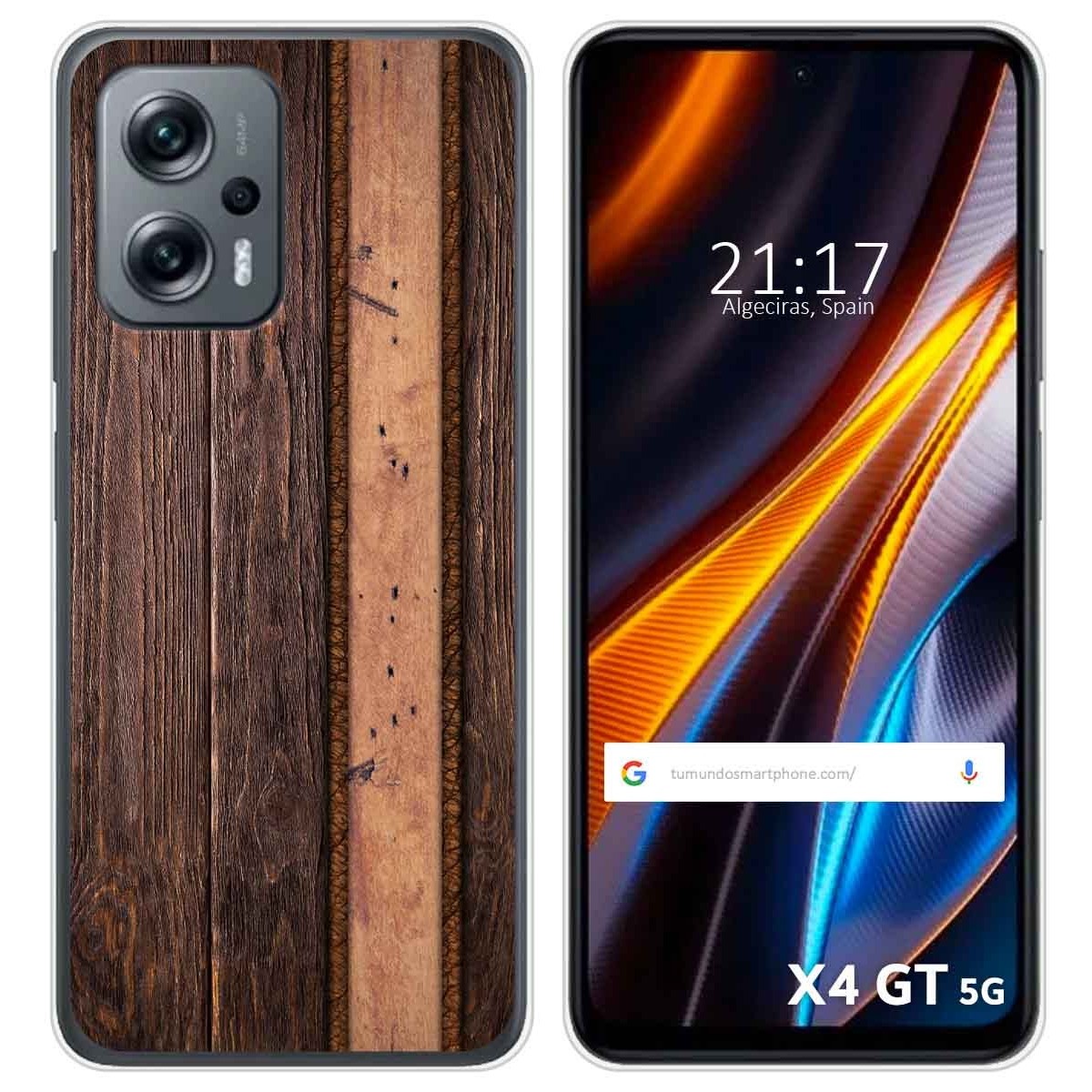 Funda Silicona para Xiaomi Poco X4 GT 5G diseño Madera 05 Dibujos