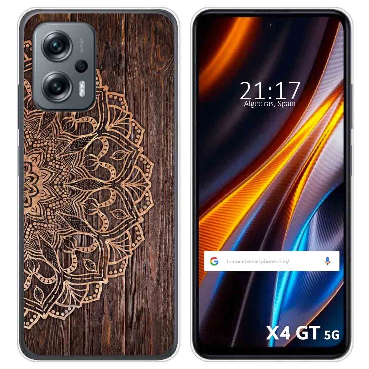 Funda Silicona para Xiaomi Poco X4 GT 5G diseño Madera 06 Dibujos