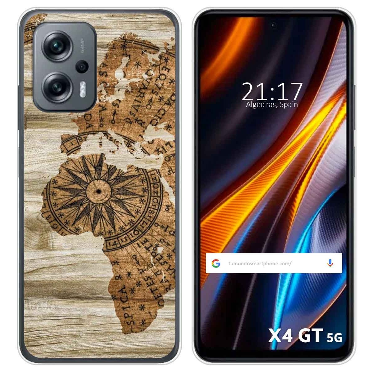Funda Silicona para Xiaomi Poco X4 GT 5G diseño Madera 07 Dibujos