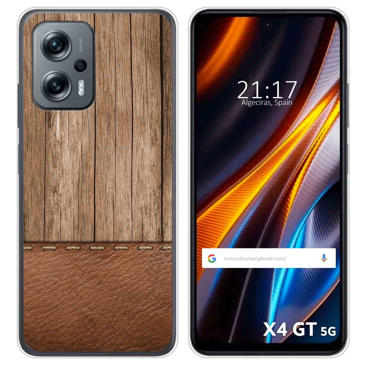 Funda Silicona para Xiaomi Poco X4 GT 5G diseño Madera 09 Dibujos