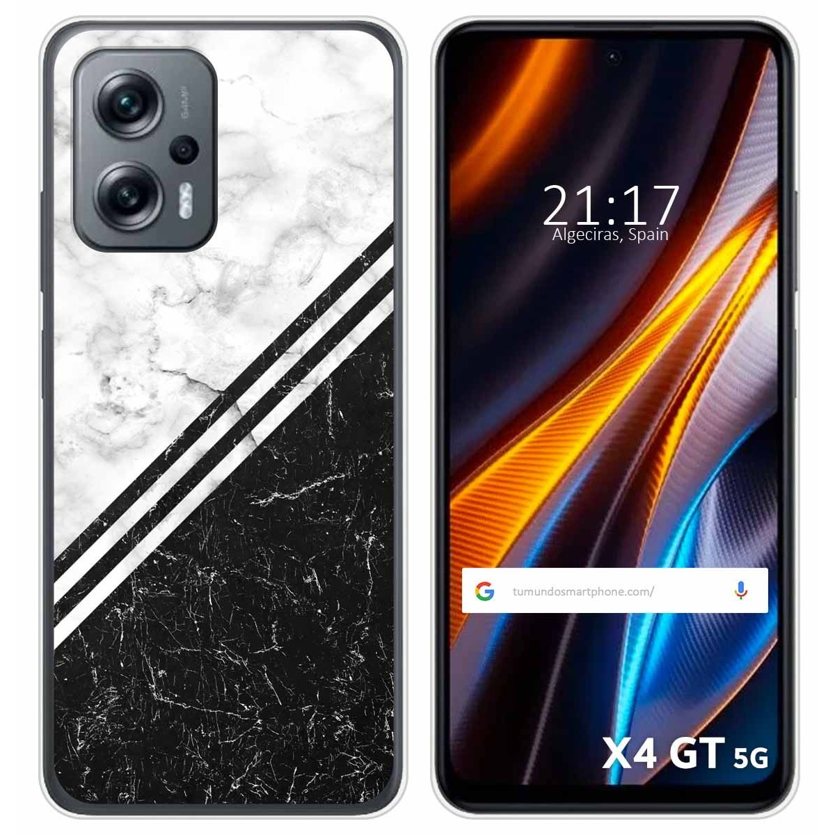 Funda Silicona para Xiaomi Poco X4 GT 5G diseño Mármol 01 Dibujos