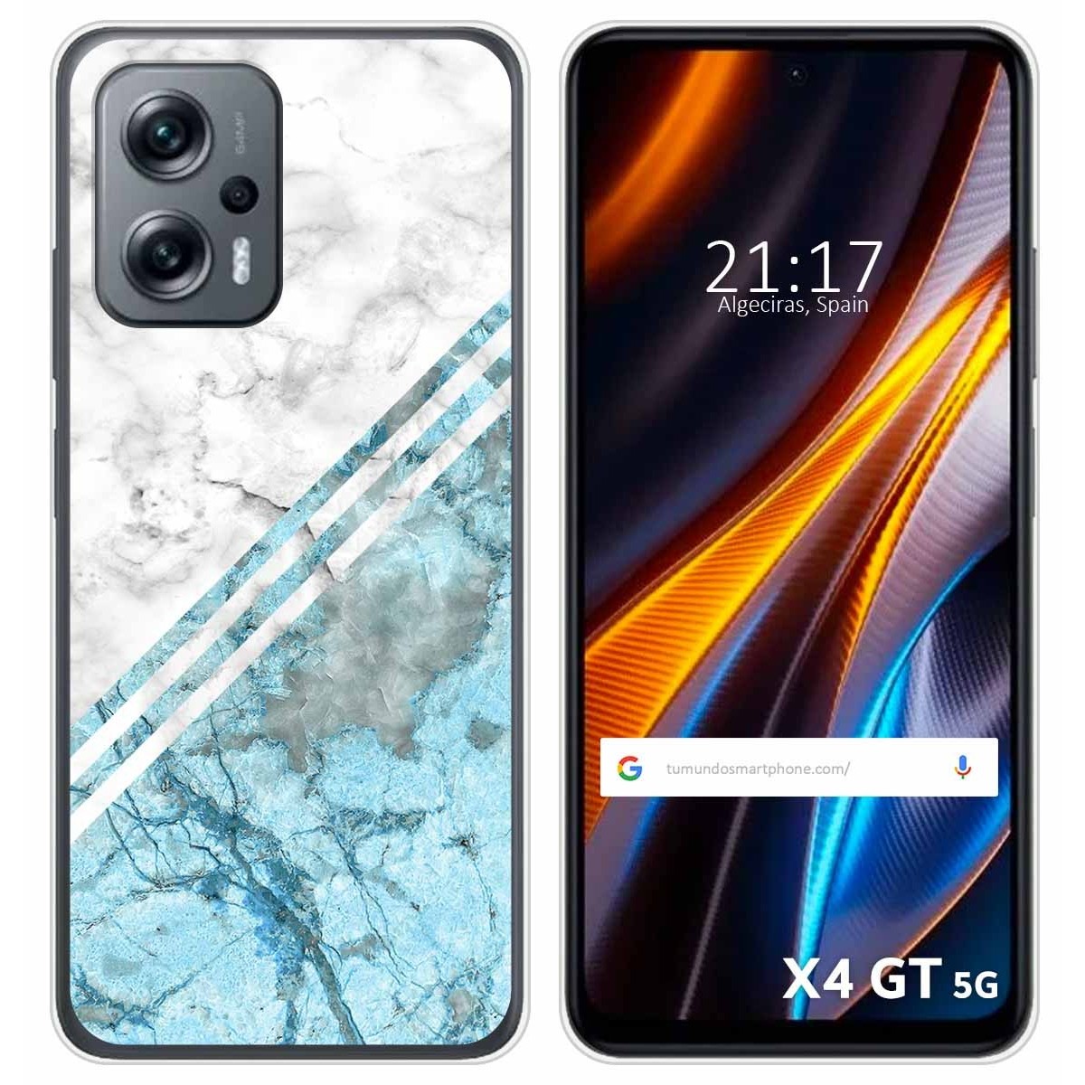 Funda Silicona para Xiaomi Poco X4 GT 5G diseño Mármol 02 Dibujos