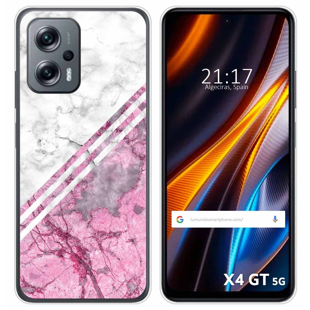 Funda Silicona para Xiaomi Poco X4 GT 5G diseño Mármol 03 Dibujos