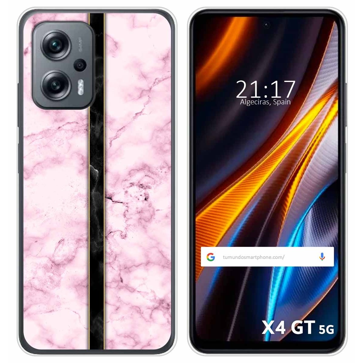 Funda Silicona para Xiaomi Poco X4 GT 5G diseño Mármol 04 Dibujos