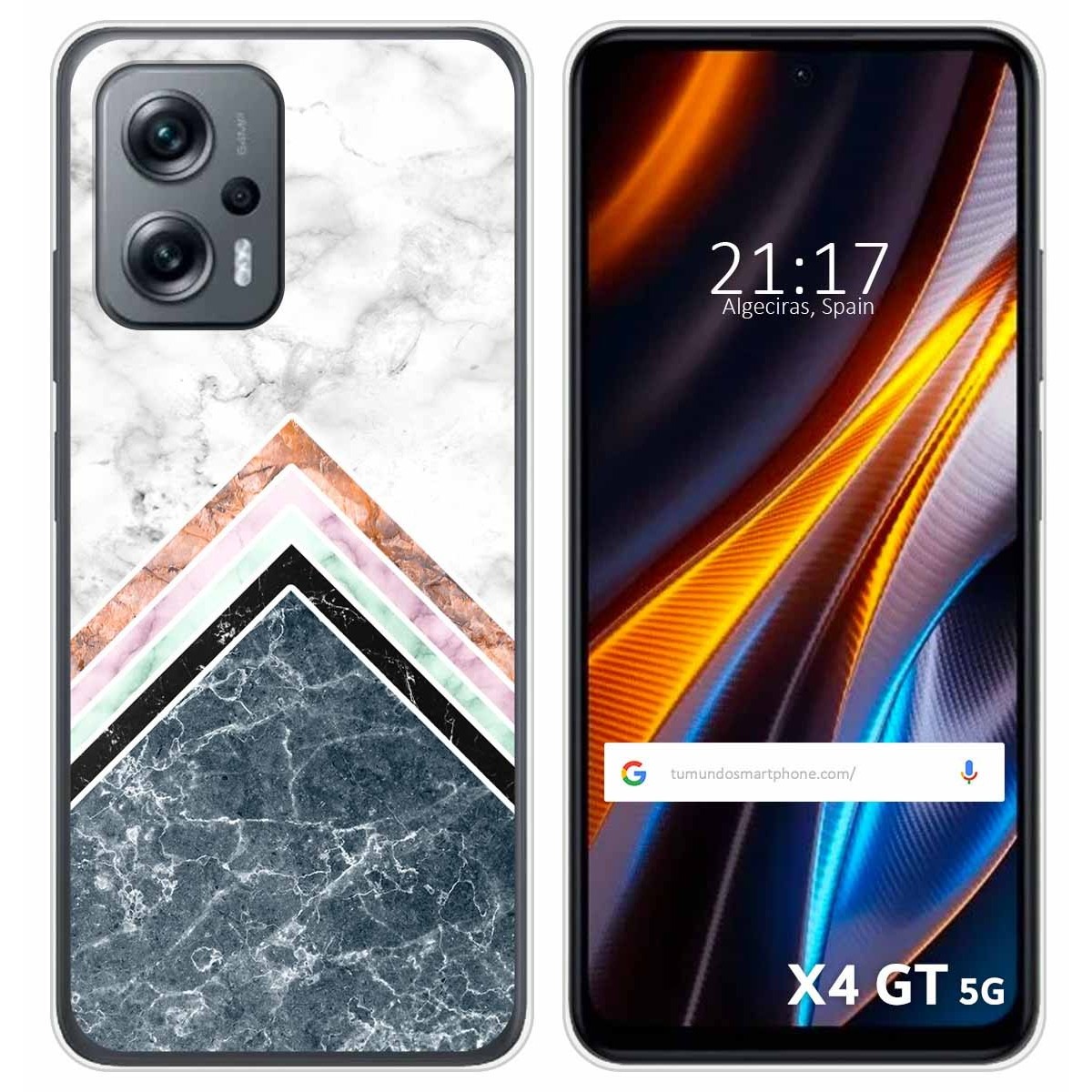 Funda Silicona para Xiaomi Poco X4 GT 5G diseño Mármol 05 Dibujos