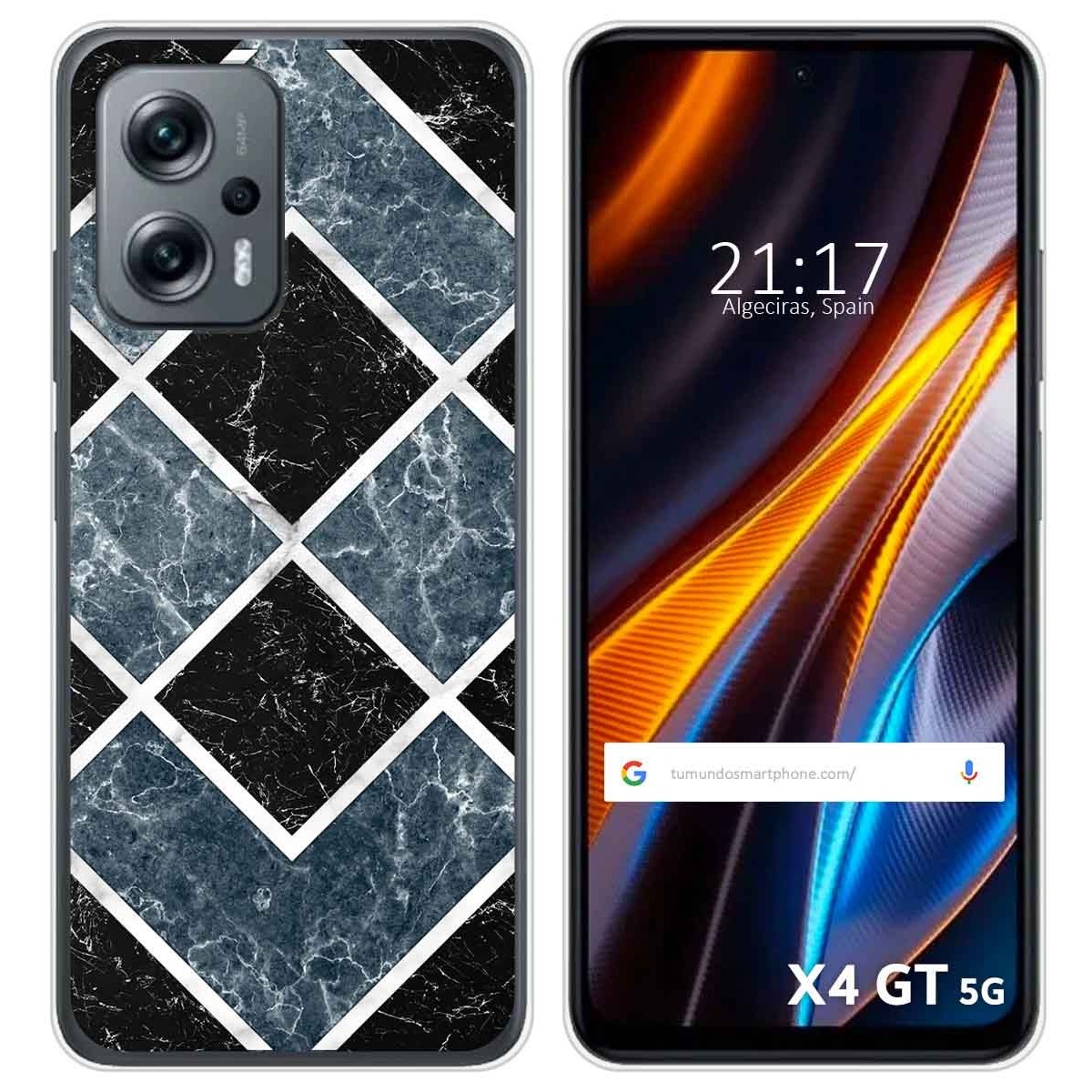 Funda Silicona para Xiaomi Poco X4 GT 5G diseño Mármol 06 Dibujos