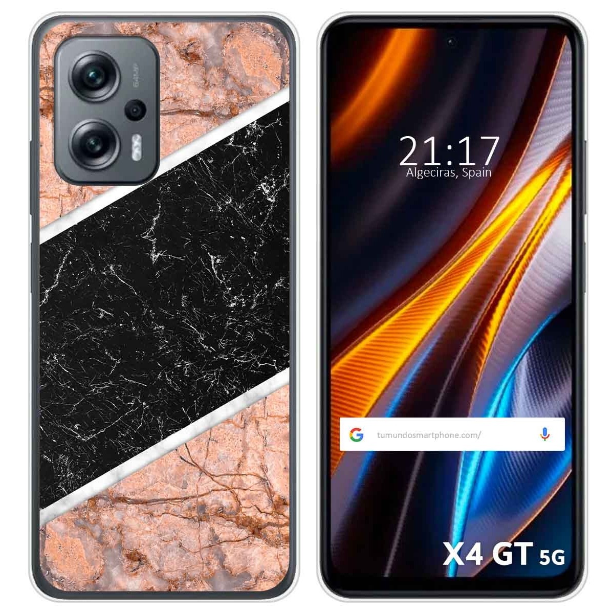 Funda Silicona para Xiaomi Poco X4 GT 5G diseño Mármol 07 Dibujos