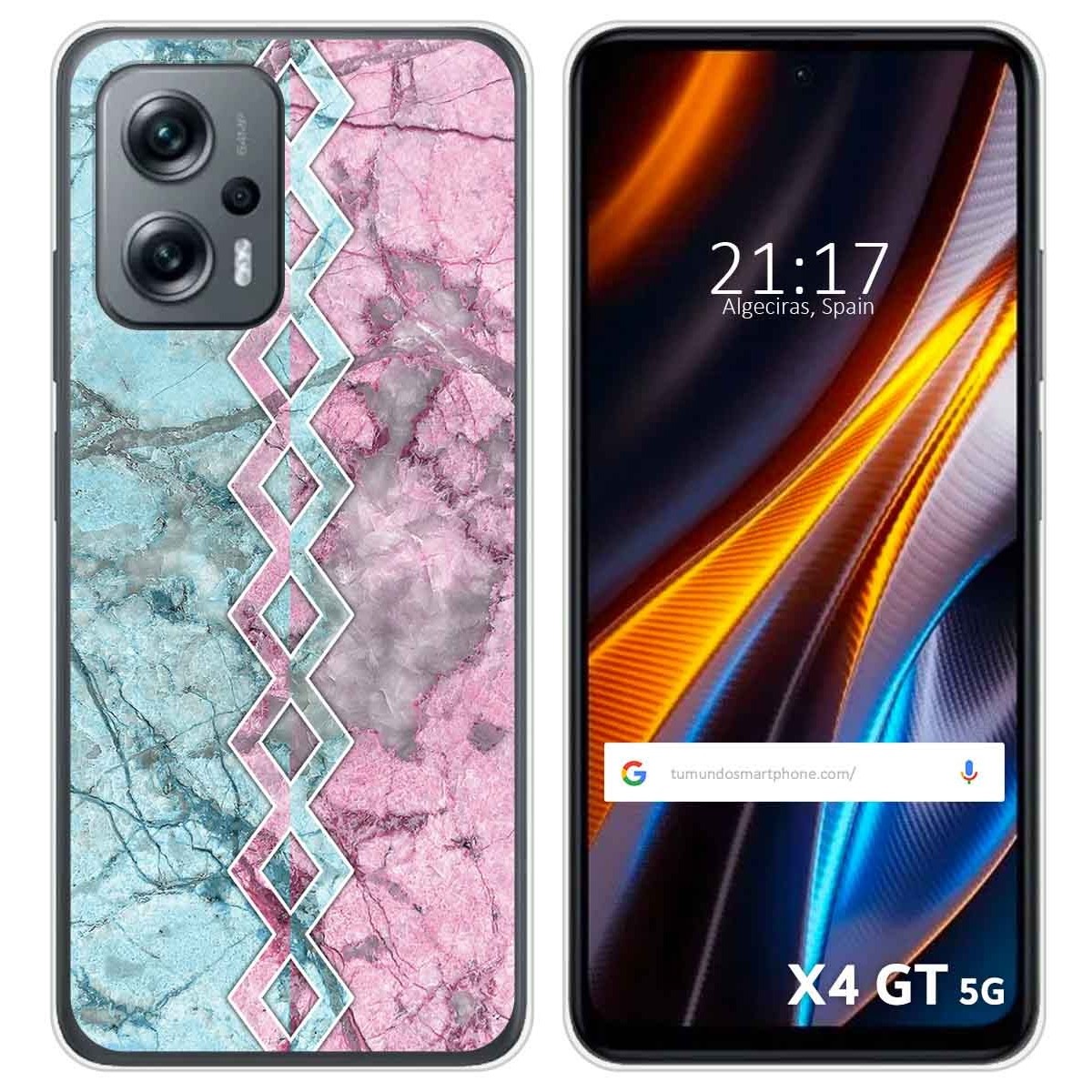 Funda Silicona para Xiaomi Poco X4 GT 5G diseño Mármol 08 Dibujos