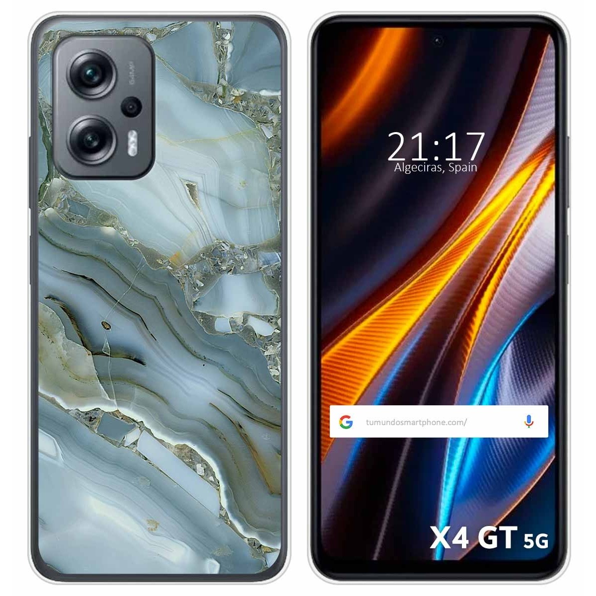 Funda Silicona para Xiaomi Poco X4 GT 5G diseño Mármol 09 Dibujos