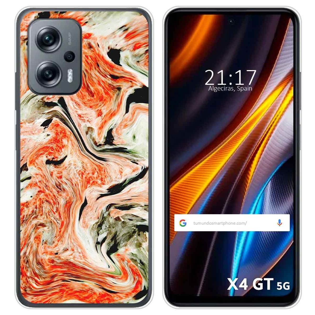 Funda Silicona para Xiaomi Poco X4 GT 5G diseño Mármol 12 Dibujos