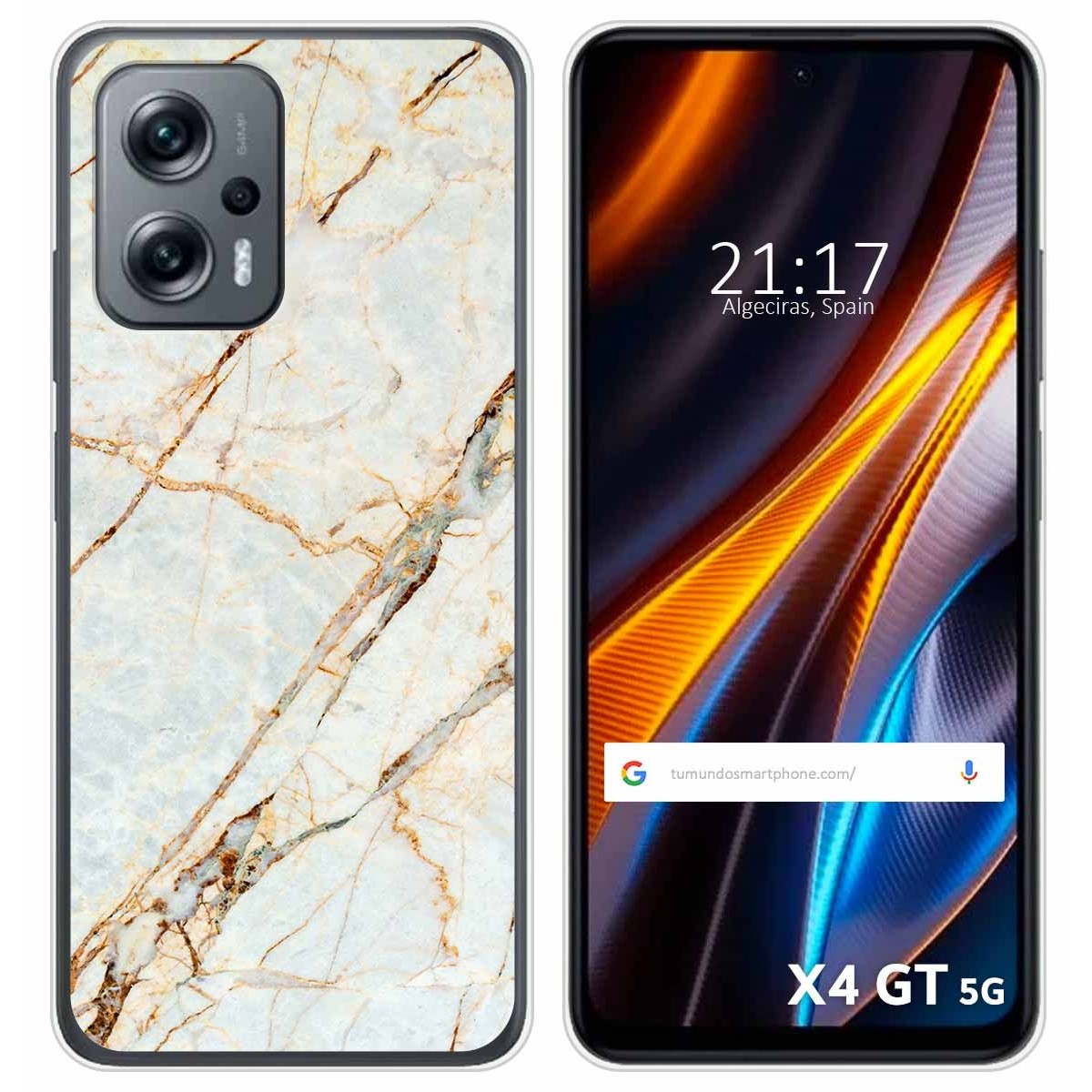 Funda Silicona para Xiaomi Poco X4 GT 5G diseño Mármol 13 Dibujos