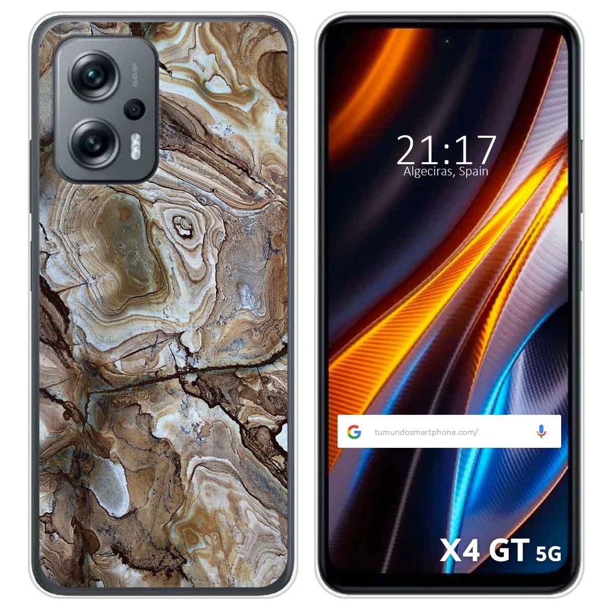 Funda Silicona para Xiaomi Poco X4 GT 5G diseño Mármol 14 Dibujos