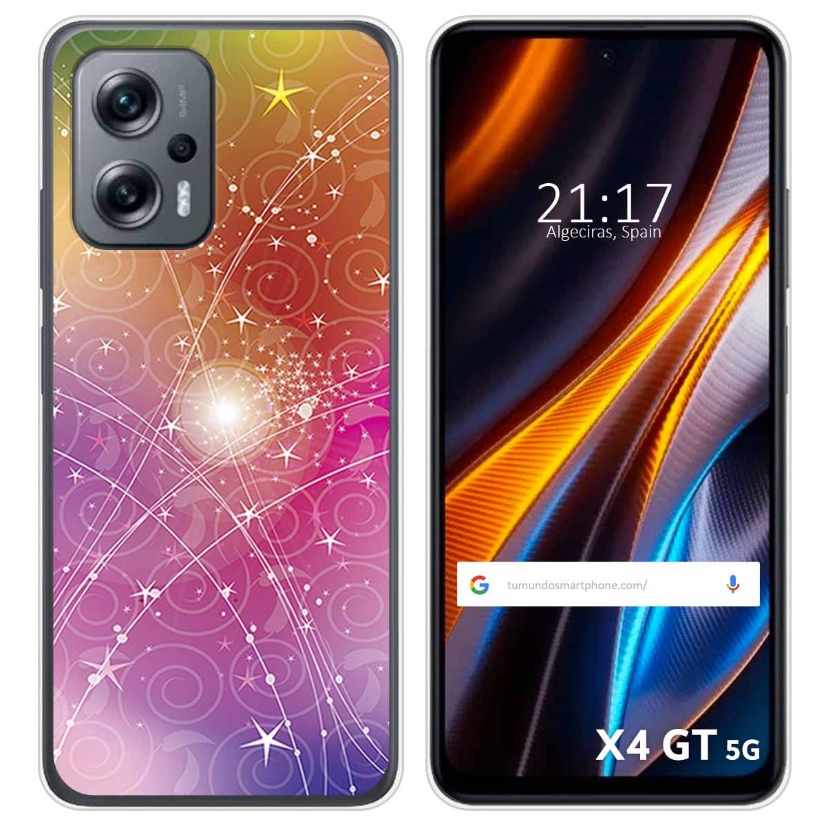 Funda Silicona para Xiaomi Poco X4 GT 5G diseño Abstracto Dibujos