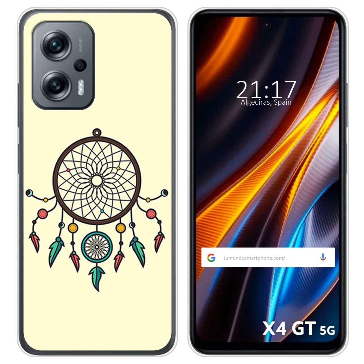 Funda Silicona para Xiaomi Poco X4 GT 5G diseño Atrapasueños Dibujos