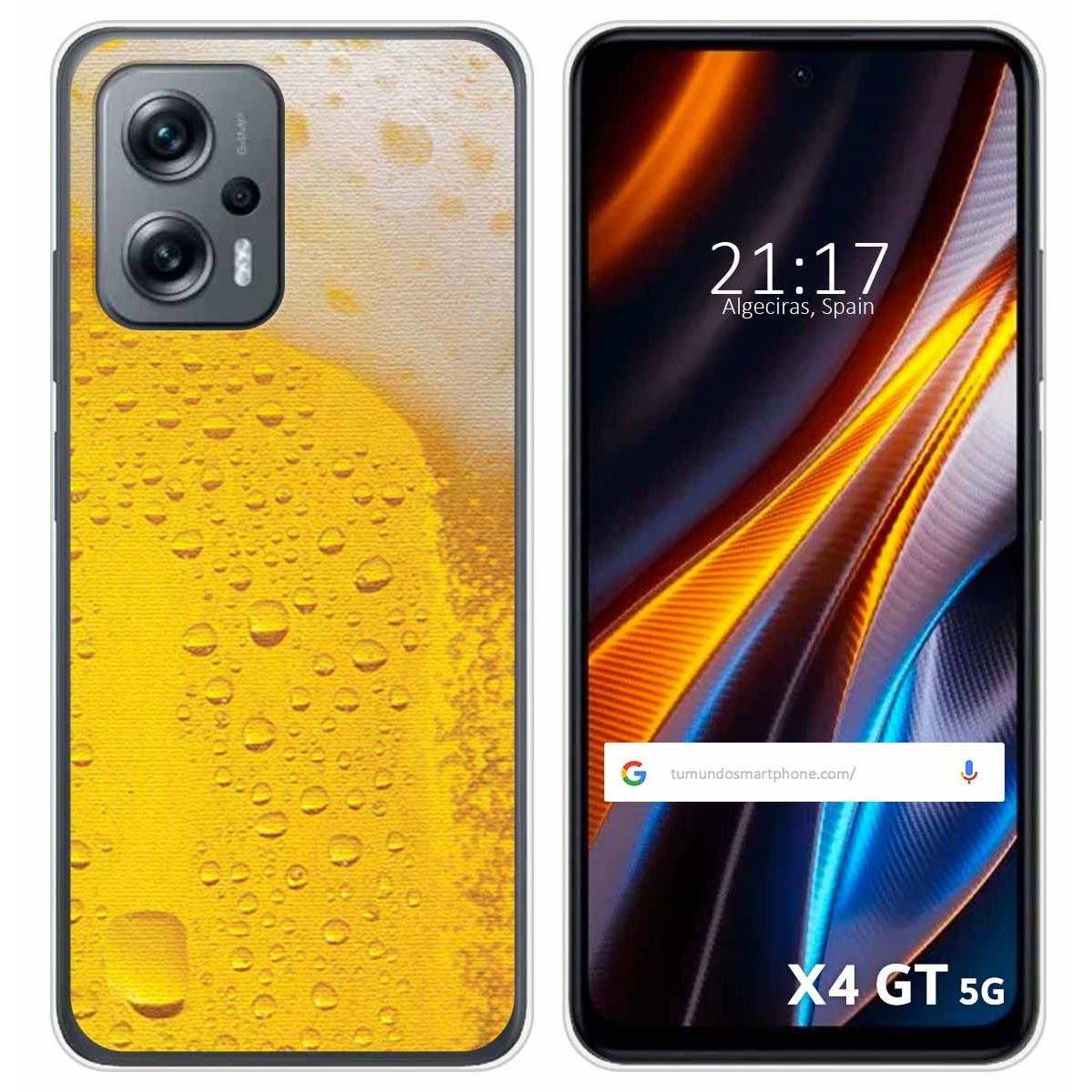 Funda Silicona para Xiaomi Poco X4 GT 5G diseño Cerveza Dibujos