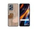 Funda Silicona para Xiaomi Poco X4 GT 5G diseño Corazones Madera Dibujos