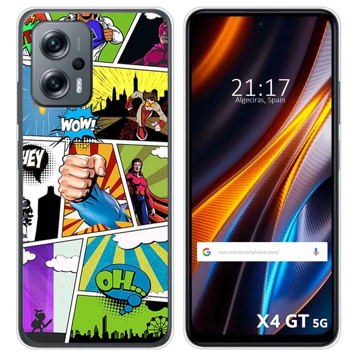 Funda Silicona para Xiaomi Poco X4 GT 5G diseño Comic Dibujos