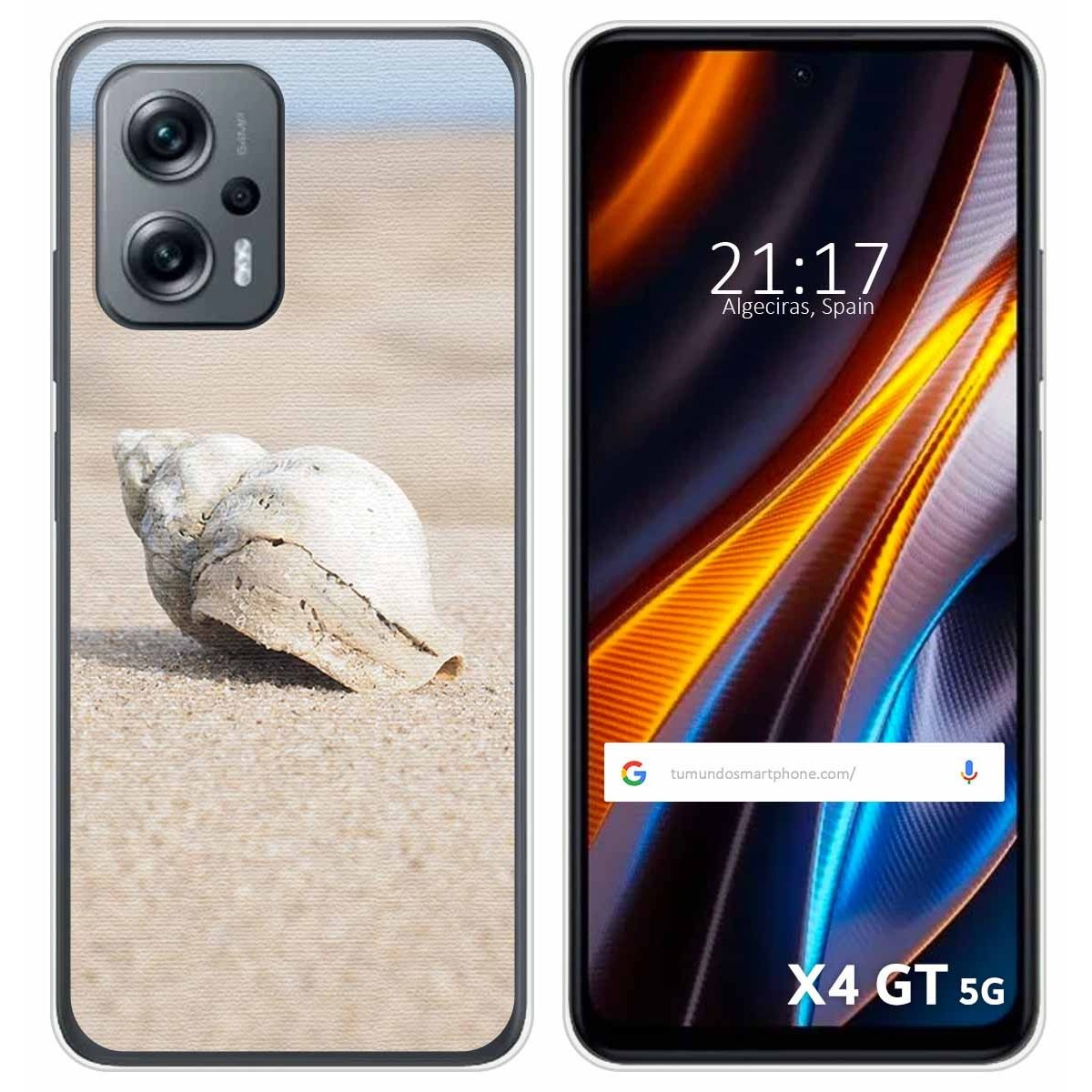 Funda Silicona para Xiaomi Poco X4 GT 5G diseño Concha Dibujos