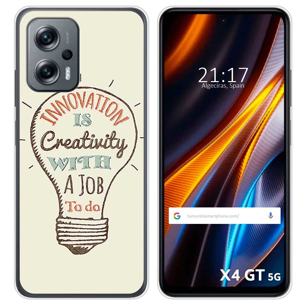Funda Silicona para Xiaomi Poco X4 GT 5G diseño Creativity Dibujos