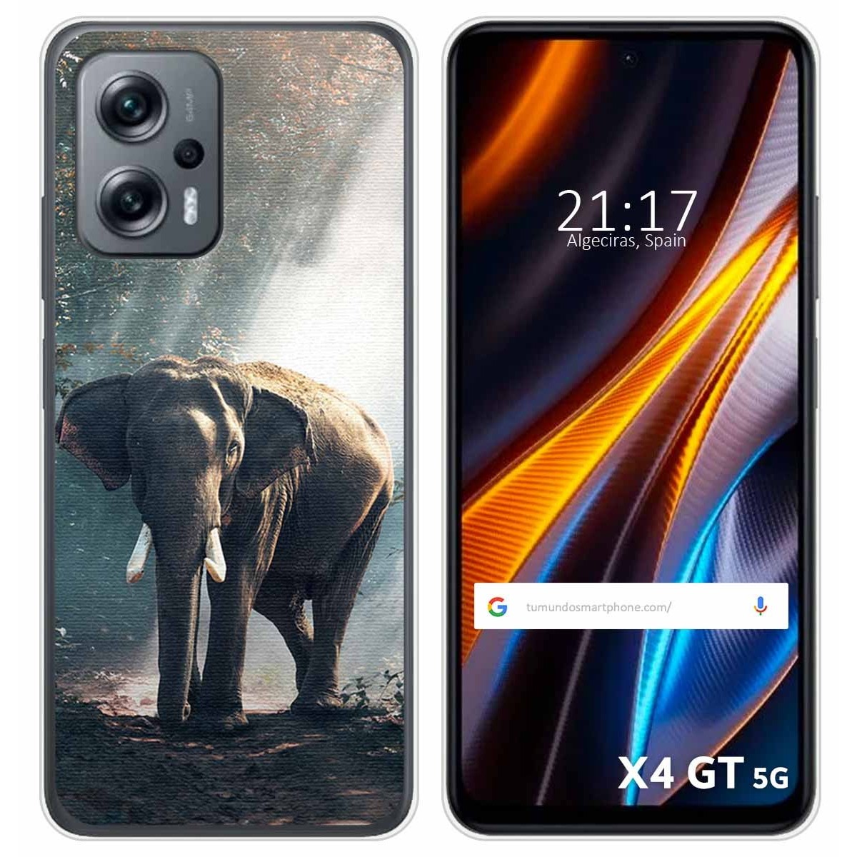 Funda Silicona para Xiaomi Poco X4 GT 5G diseño Elefante Dibujos