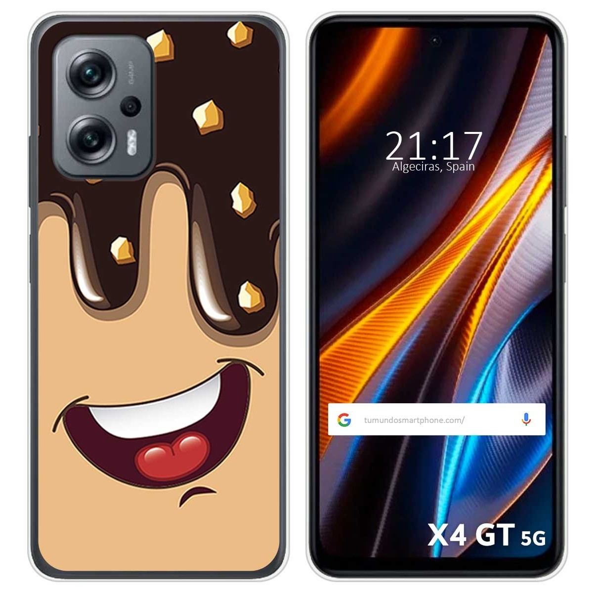 Funda Silicona para Xiaomi Poco X4 GT 5G diseño Helado Chocolate Dibujos
