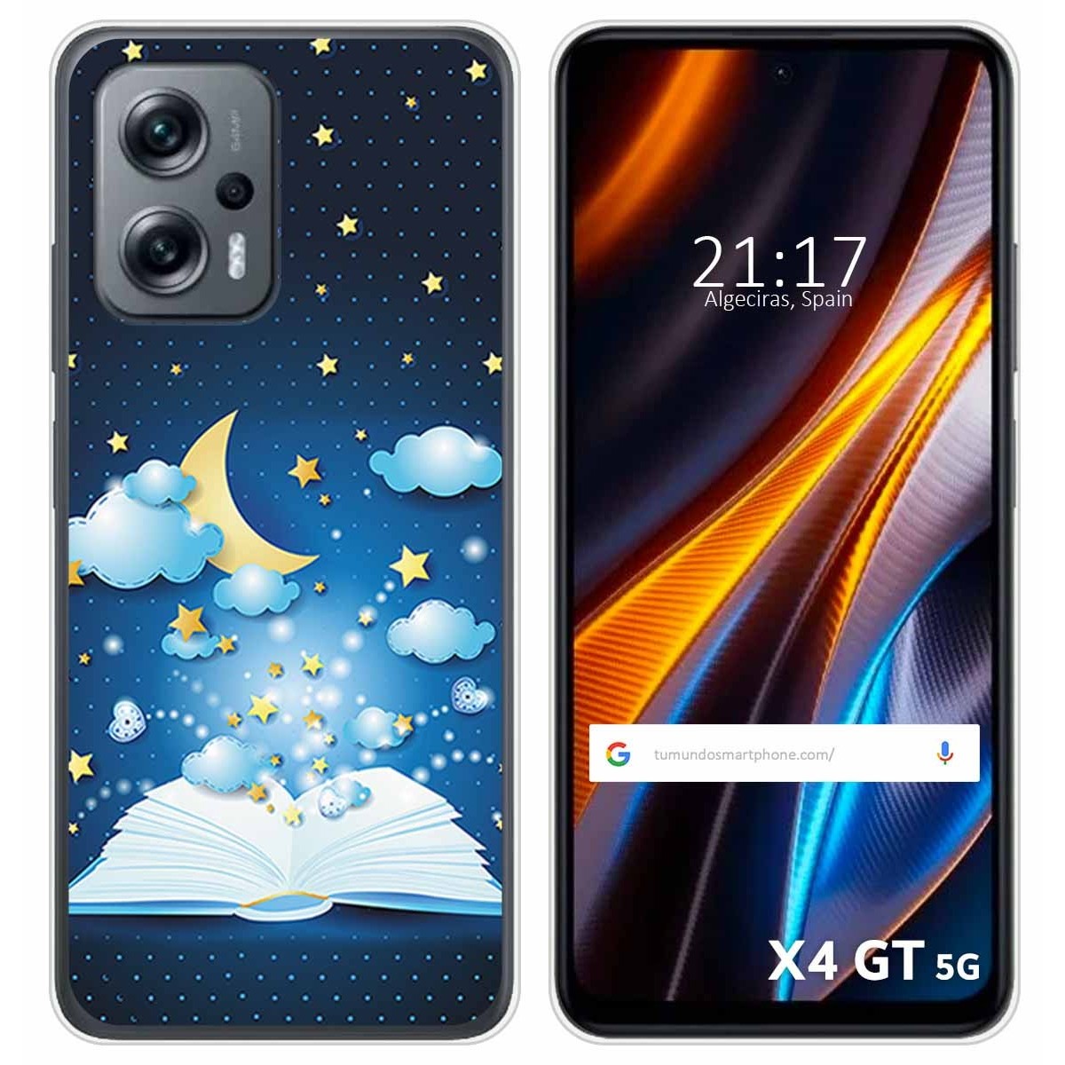 Funda Silicona para Xiaomi Poco X4 GT 5G diseño Libro Cuentos Dibujos