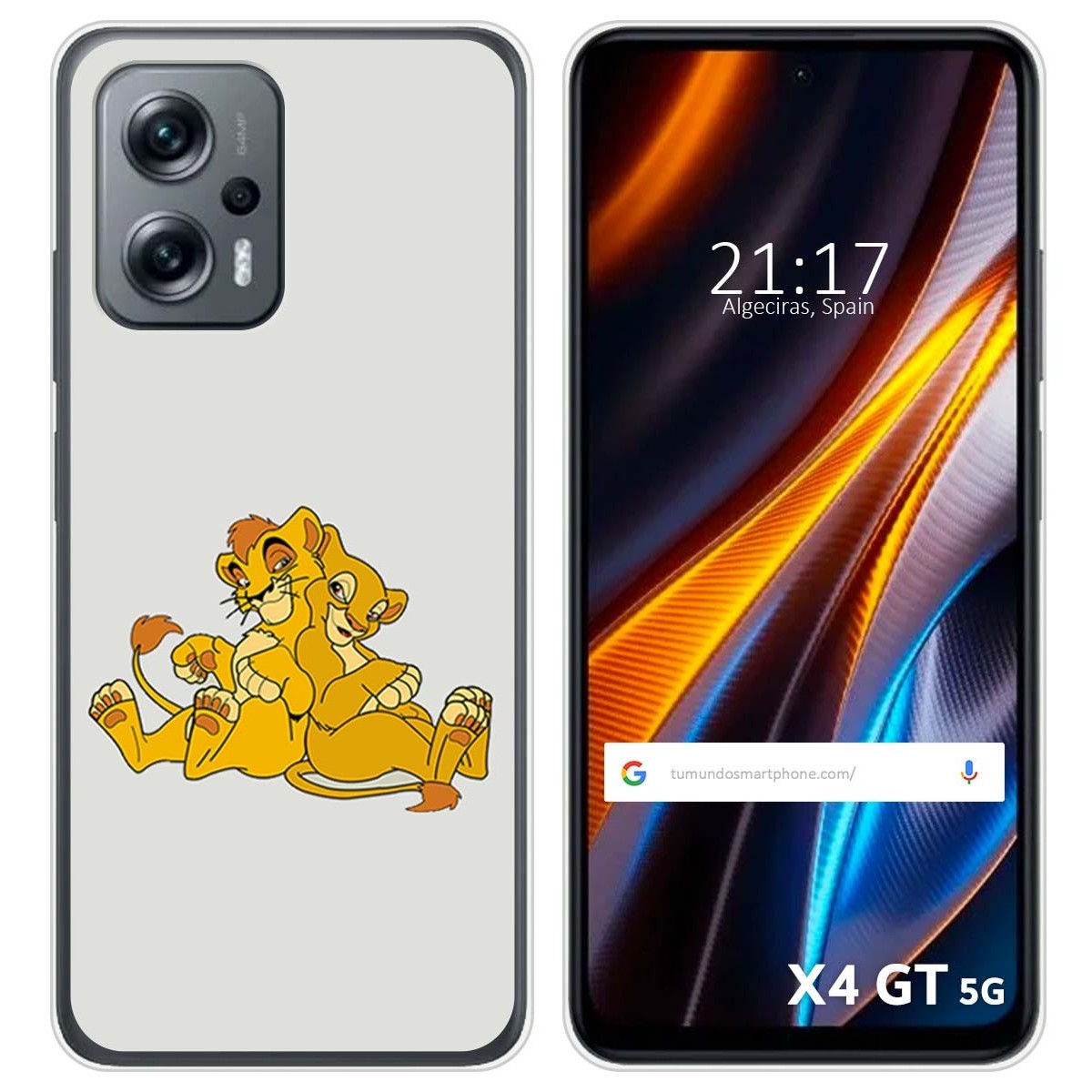 Funda Silicona para Xiaomi Poco X4 GT 5G diseño Leones Dibujos